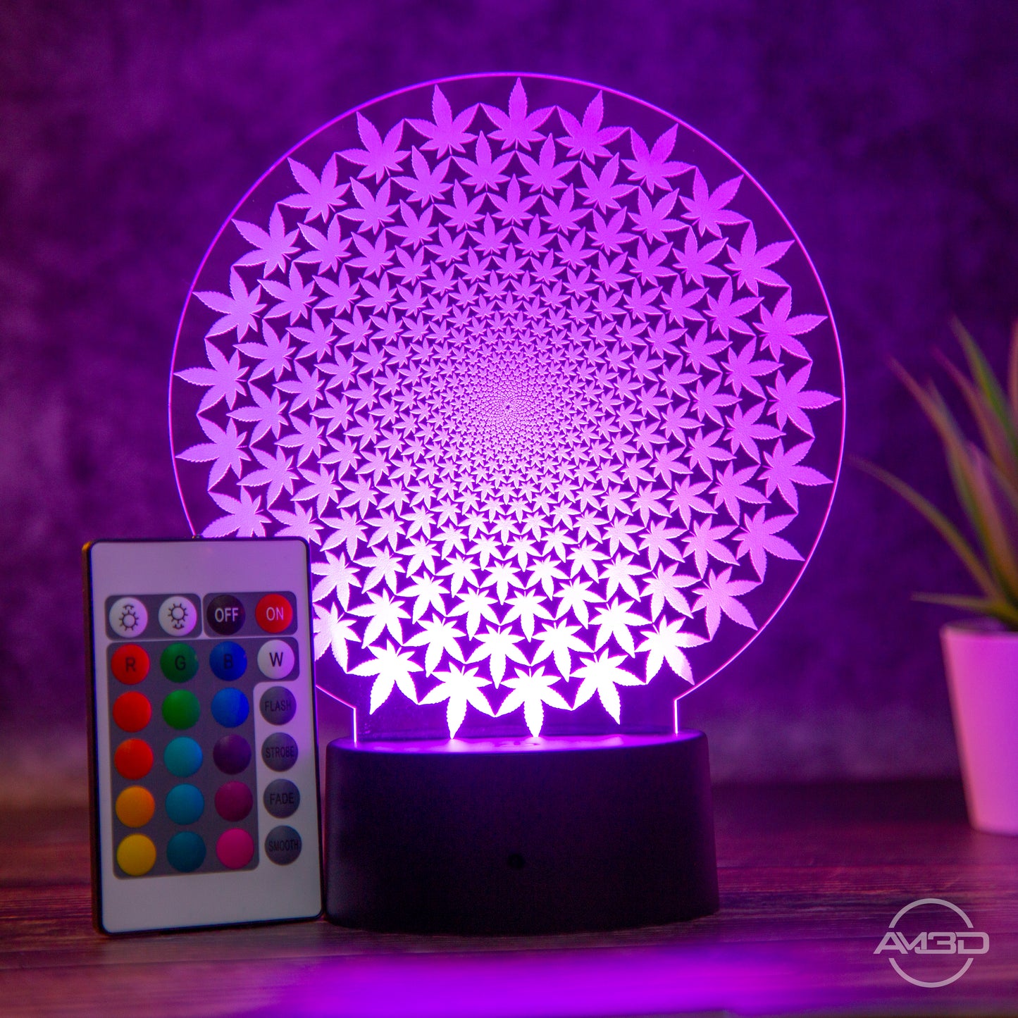 LED Tischlampe "Weed"