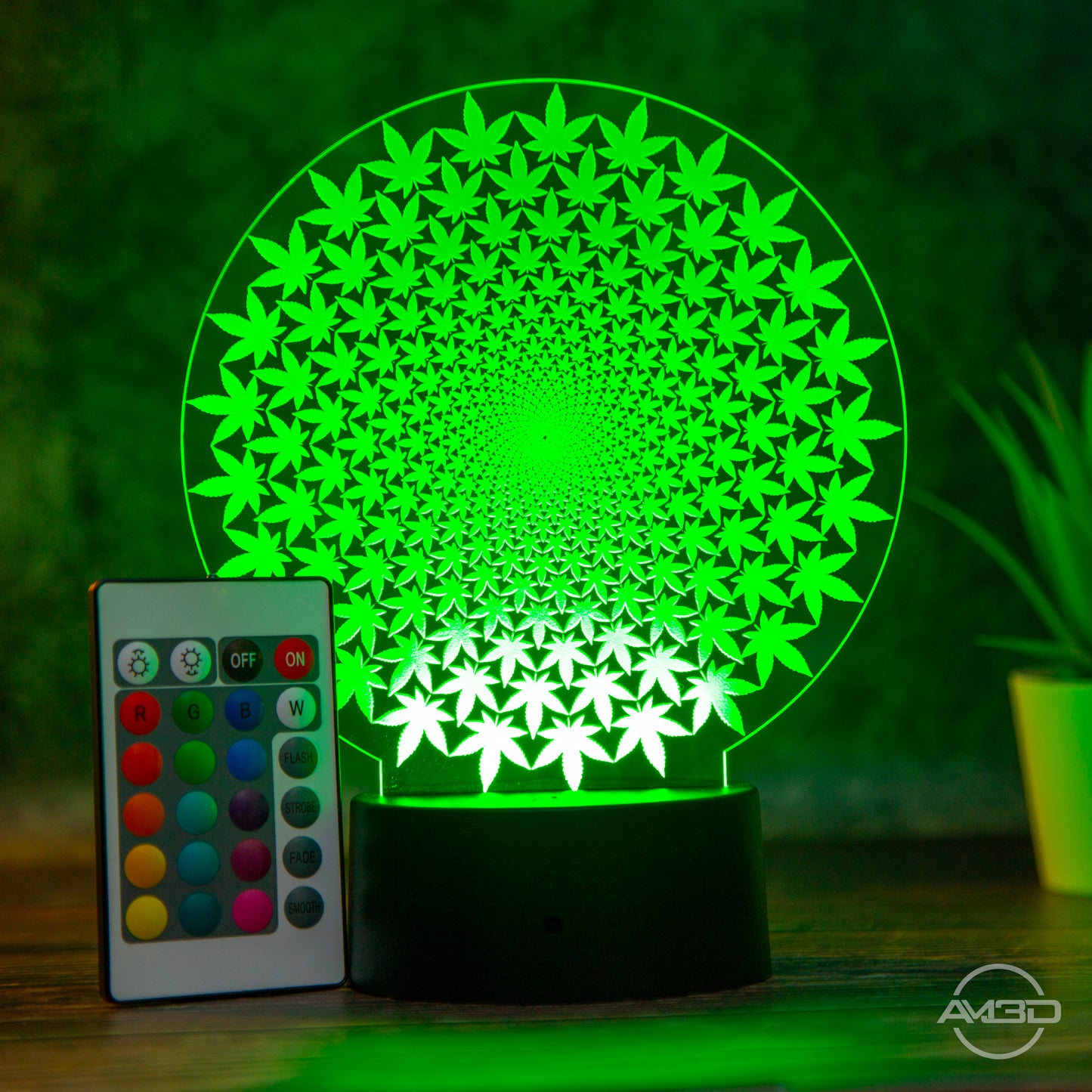 LED Tischlampe "Weed"