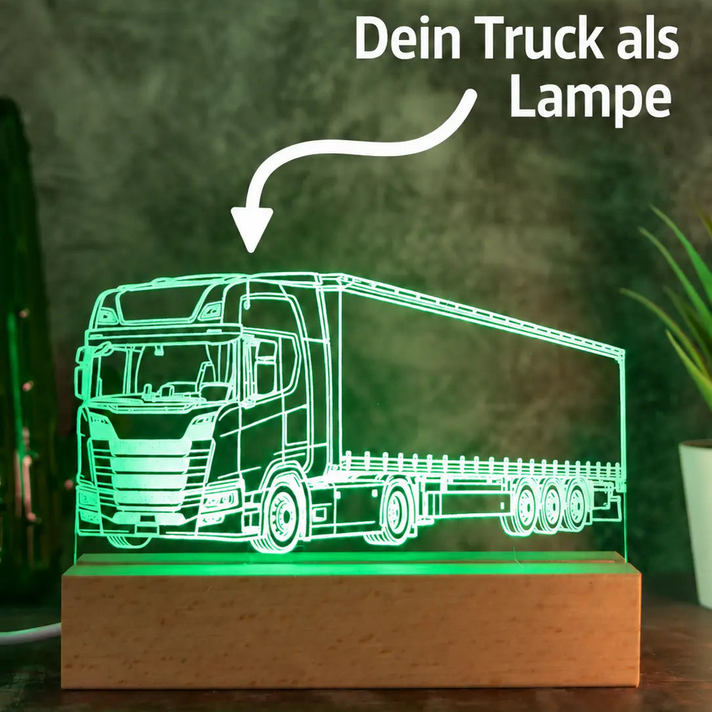 Personalisierte LKW LED Lampe nach deinem Foto