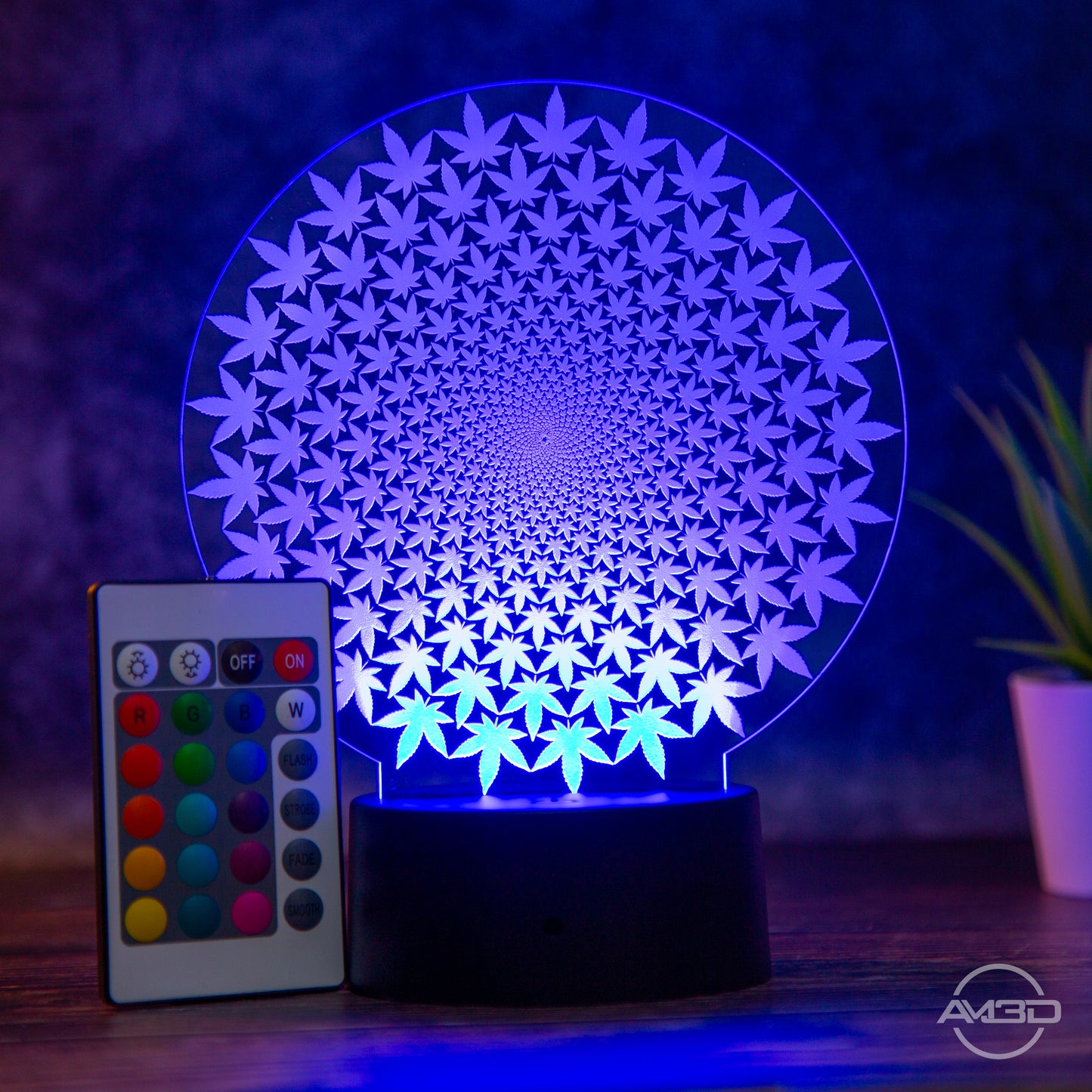 LED Tischlampe "Weed"
