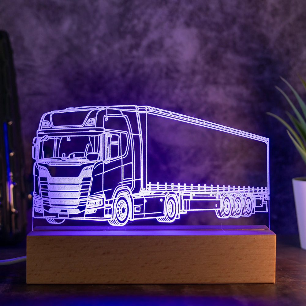 Personalisierte LKW LED Lampe nach deinem Foto