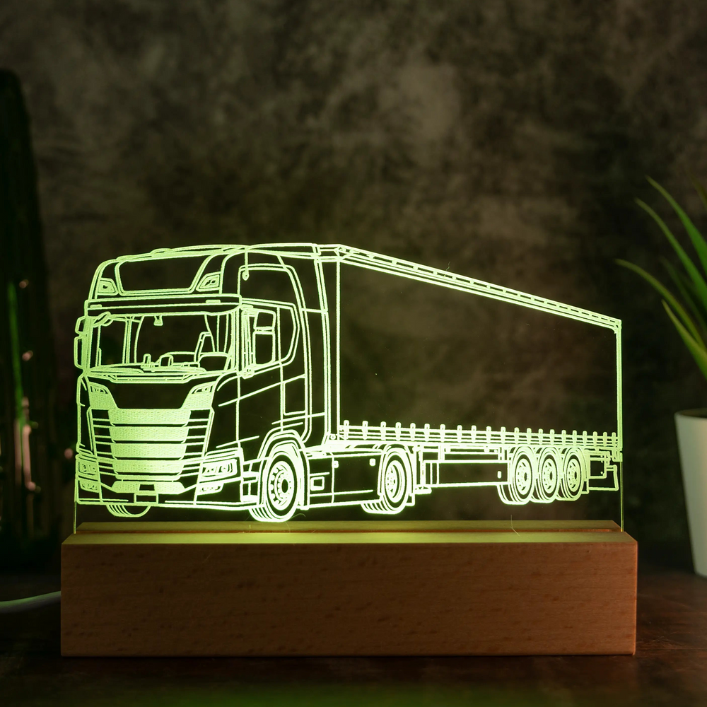 Personalisierte LKW LED Lampe nach deinem Foto
