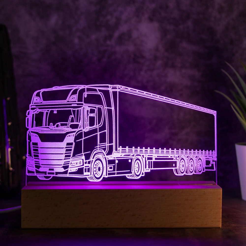 Personalisierte LKW LED Lampe nach deinem Foto