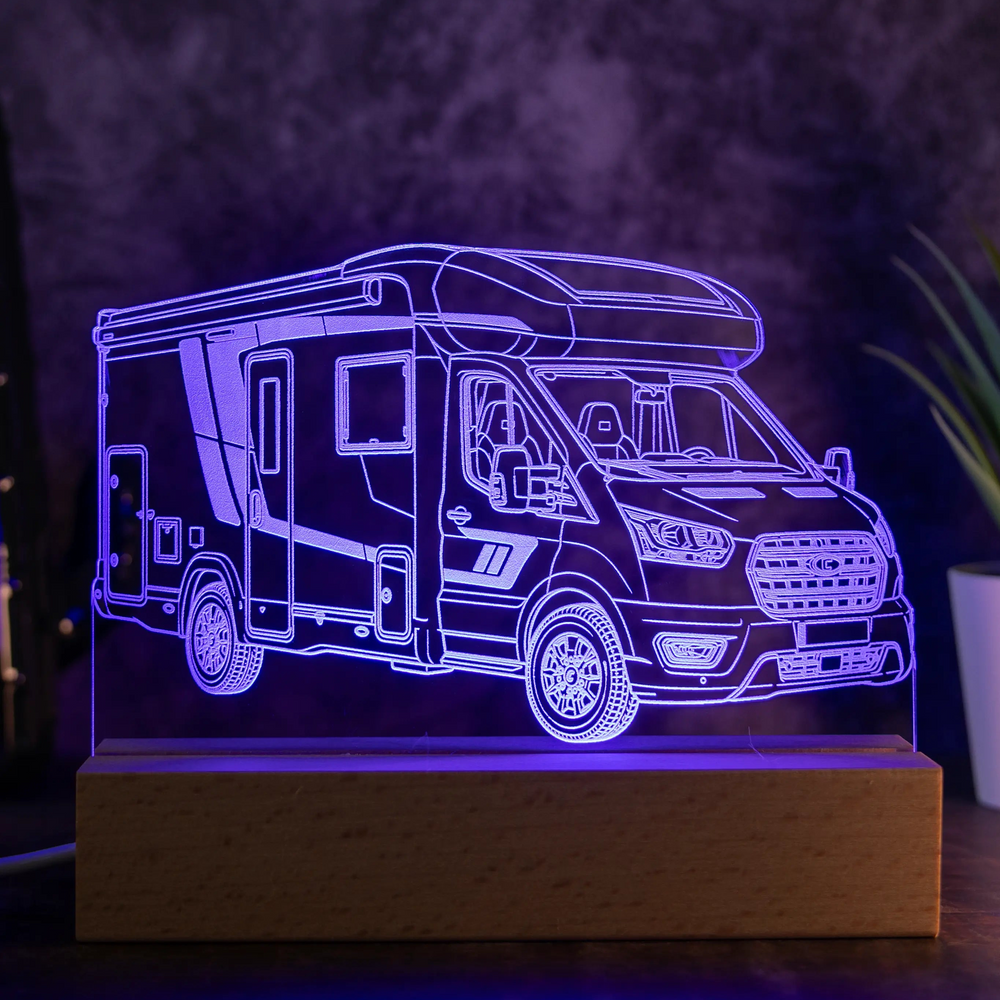 Personalisierte Wohnmobil LED Lampe nach Foto | AM3D