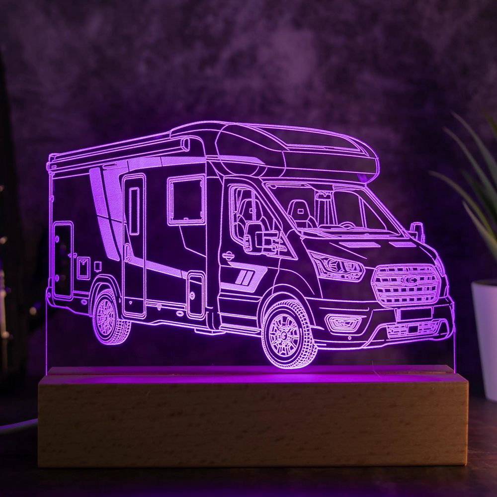 Personalisierte Wohnmobil LED Lampe nach Foto | AM3D