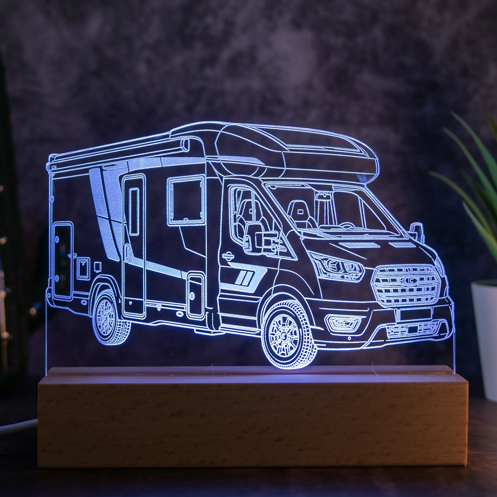 Personalisierte Wohnmobil LED Lampe nach Foto | AM3D
