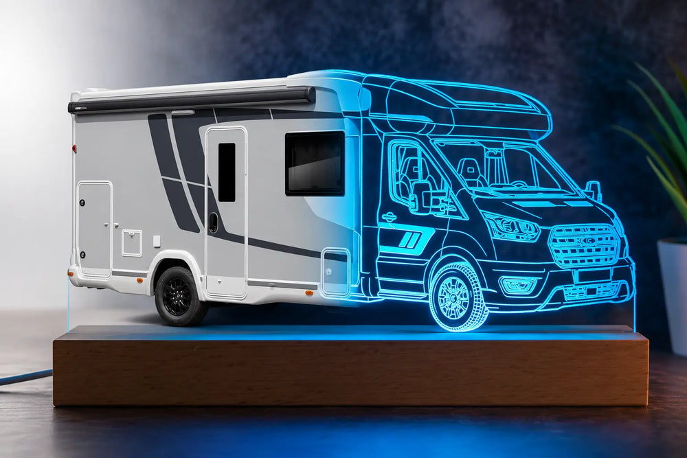 Personalisierte Wohnmobil LED Lampe nach Foto | AM3D