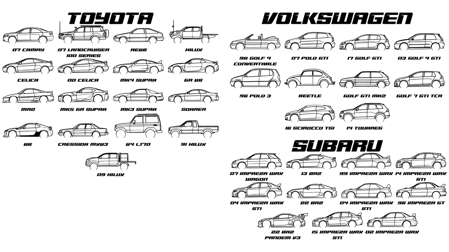 Lampe Auto Silhouette, Nachtlicht, Tischlampe Auto, Geschenkidee Autofans, viele Modelle verfügbar - AM3D Shopmit Holzsockel 20cm