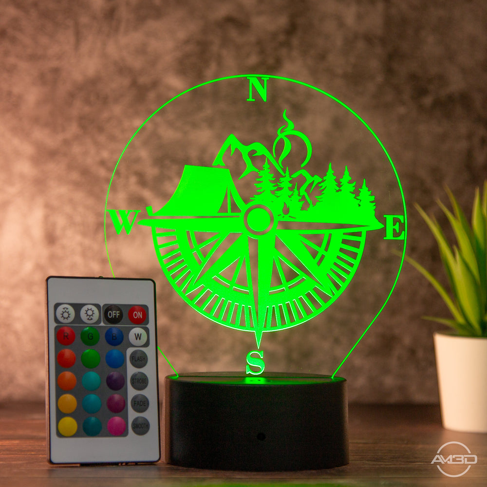 LED Tischlampe aus Acryl für Outdoor - Fans - AM3D Shopmit Kunststoffsockel