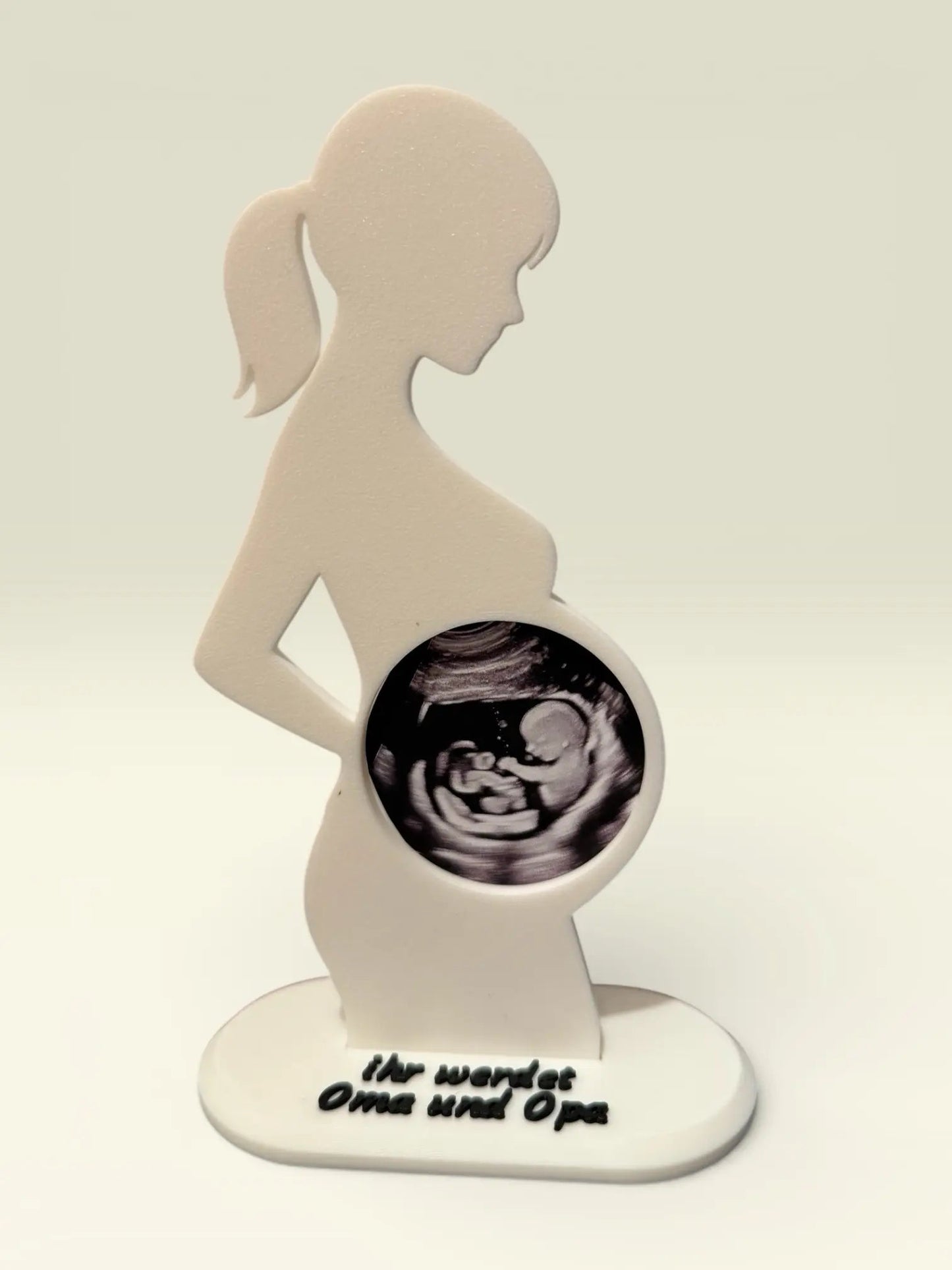 Ultraschall - Aufsteller „Werdende Mama“ – mit Wunschtext - AM3D Shop
