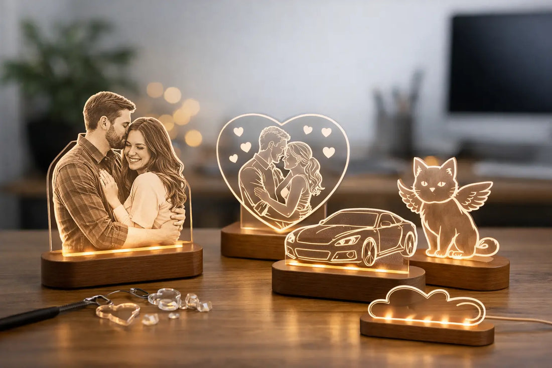 Acryl Lampe personalisieren leicht gemacht