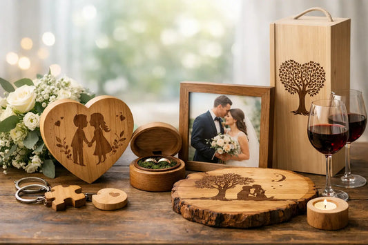 Personalisierte Hochzeitsgeschenke aus Holz