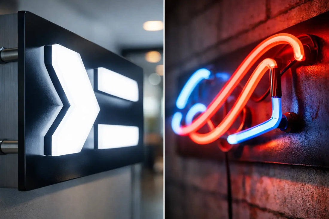 LED Schild oder Neon - welches Licht passt?