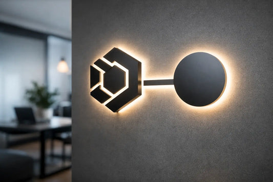 Dekorative Logo-Leuchte für Unternehmen