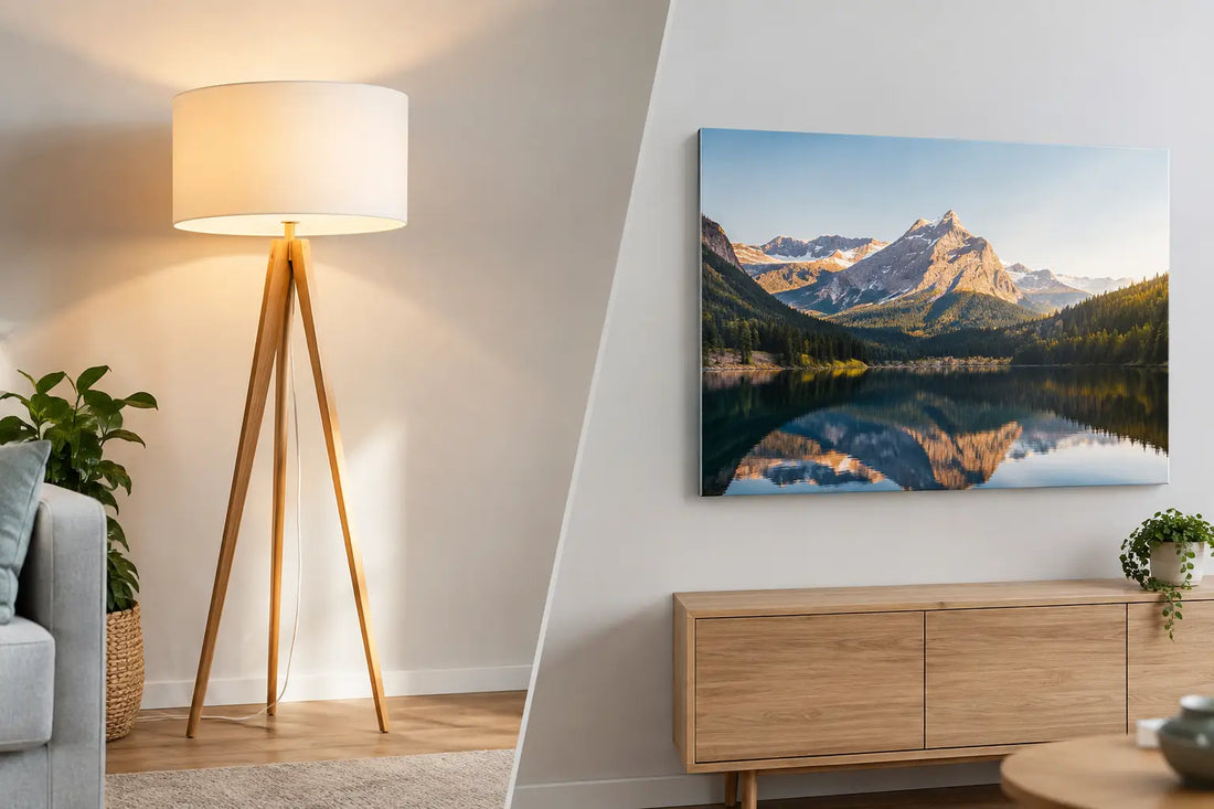 Foto Lampe vs. Fotoleinwand: Was passt besser?