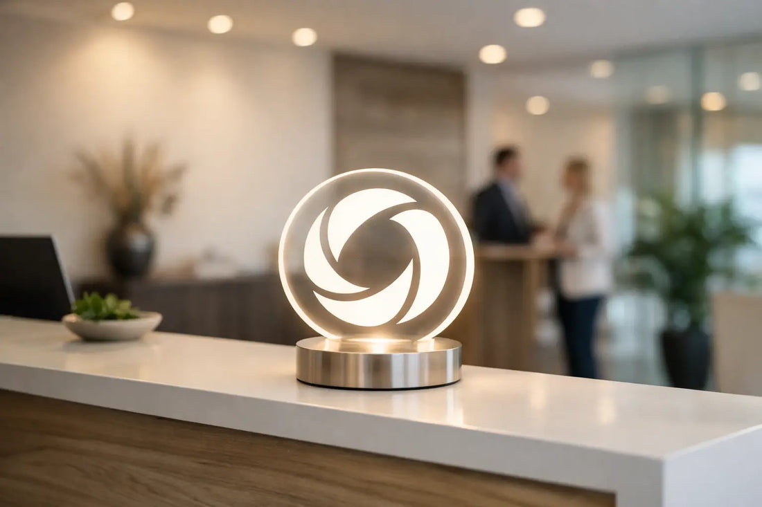 Logo Lampe für Empfangsbereich richtig wählen