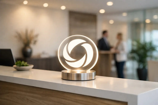 Logo Lampe für Empfangsbereich richtig wählen