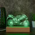 Personalisierte Motorrad Lampe aus Foto, LED Acryl Lampe, Geschenk für Männer, Geschenk für Motorradliebhaber, individuelles Bike Geschenk