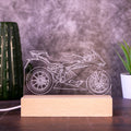 Personalisierte Motorrad Lampe aus Foto, LED Acryl Lampe, Geschenk für Männer, Geschenk für Motorradliebhaber, individuelles Bike Geschenk