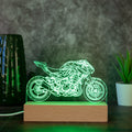 Personalisierte Motorrad Lampe aus Foto, LED Acryl Lampe, Geschenk für Männer, Geschenk für Motorradliebhaber, individuelles Bike Geschenk
