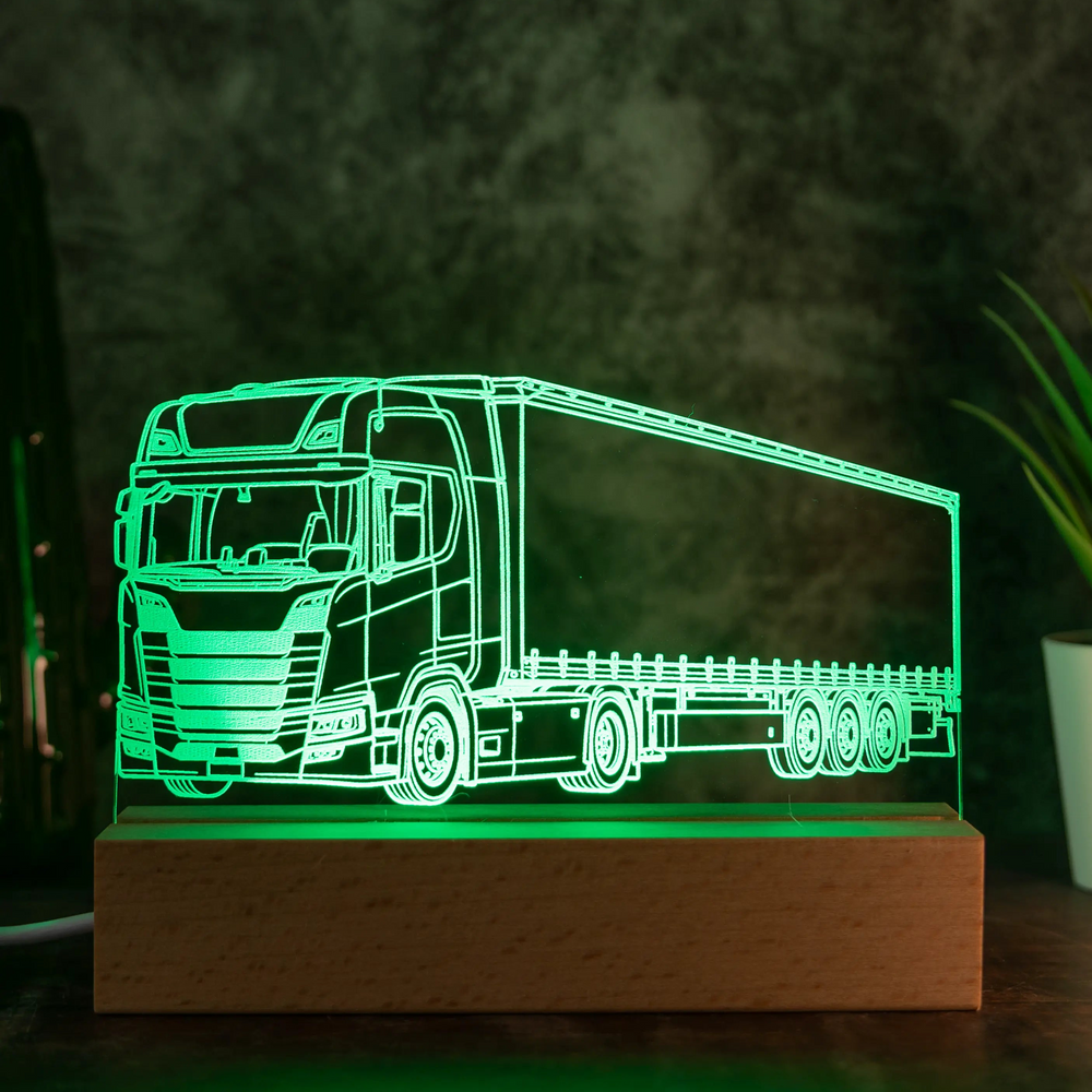 Personalisierte LKW LED Lampe nach deinem Foto