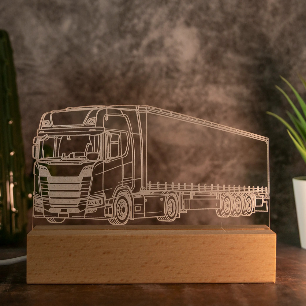 Personalisierte LKW LED Lampe nach deinem Foto