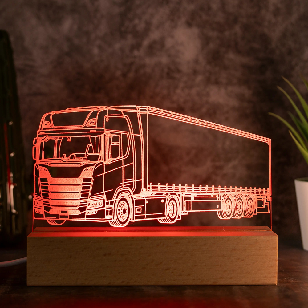 Personalisierte LKW LED Lampe nach deinem Foto