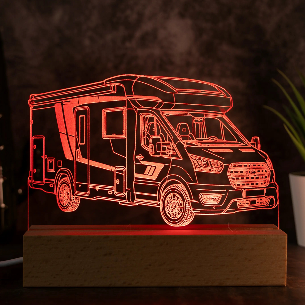 Personalisierte Wohnmobil LED Lampe nach Foto | AM3D