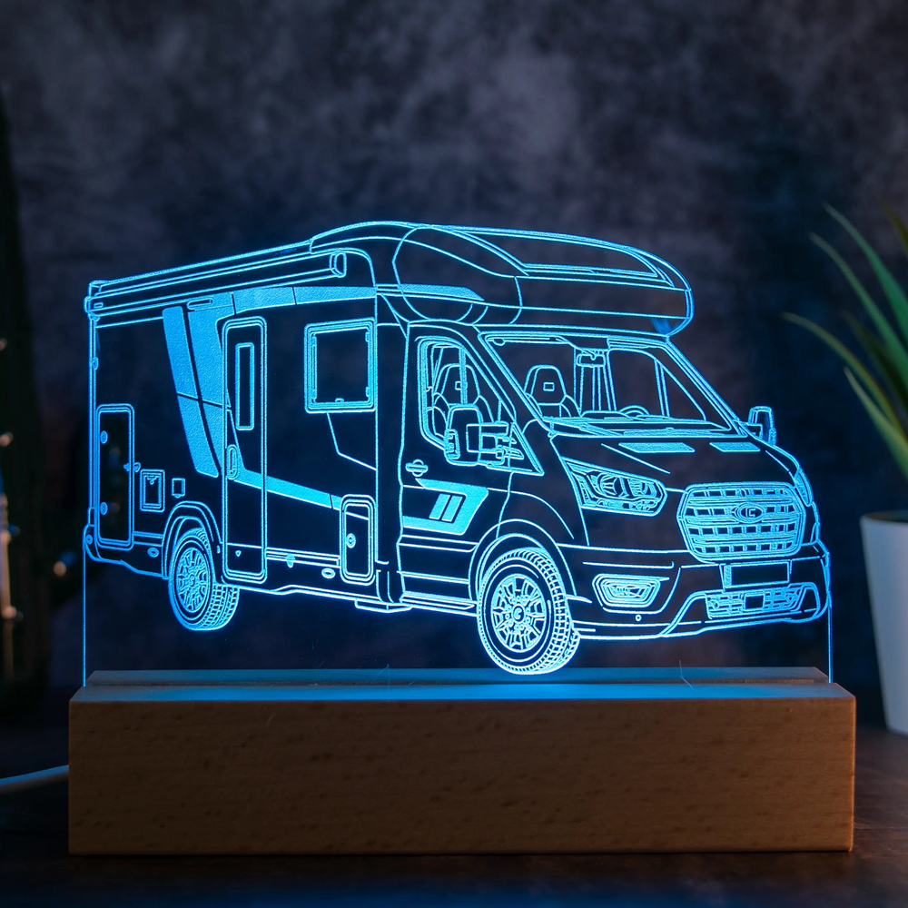 Personalisierte Wohnmobil LED Lampe nach Foto | AM3D