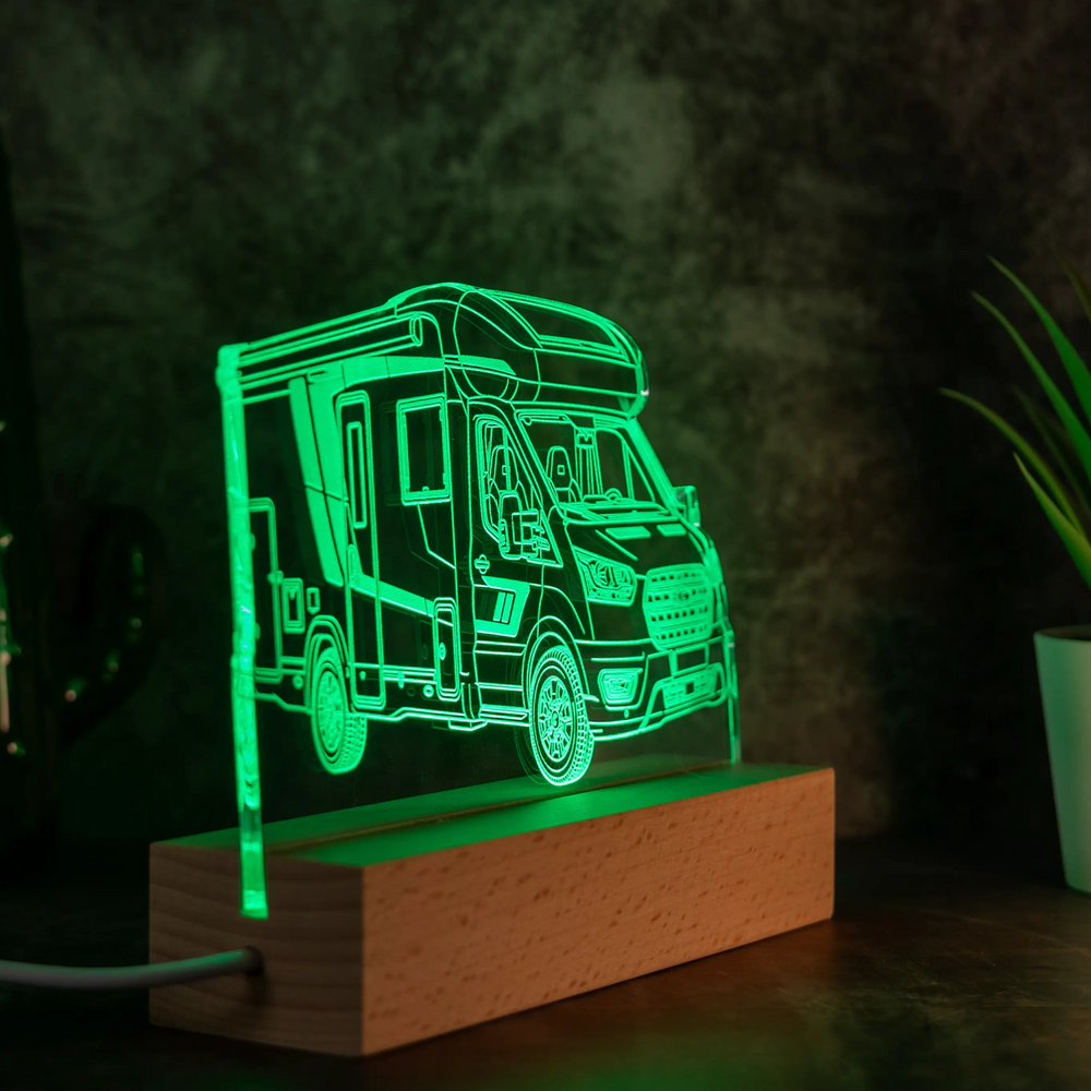Personalisierte Wohnmobil LED Lampe nach Foto | AM3D
