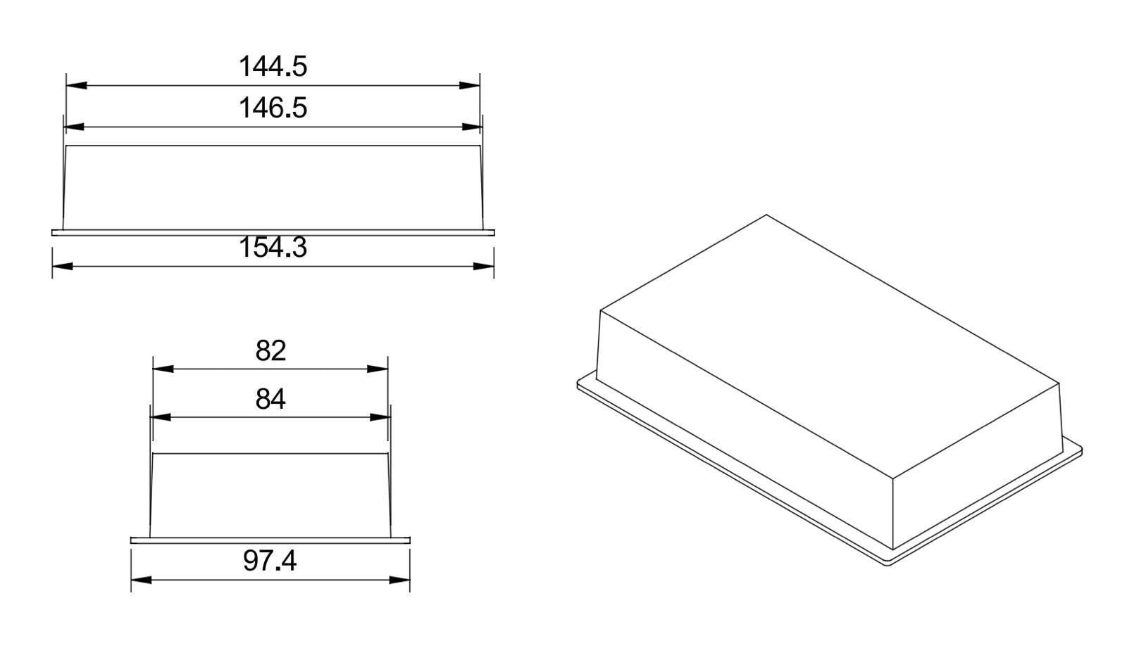 Ersatz - Abdeckung (Diffusor) aus PETG, opalweiß – kompatibel mit Philips Außenleuchten* - AM3D Shop