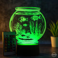 LED Aquarium Tischlampe - Pflegeleichte Deko Lampe für entspannende Atmosphäre - AM3D Shopmit Kunststoffsockel