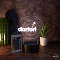 LED Darts Lampe mit Fernbedienung – RGB Acryl Licht für Dart Fans - AM3D Shop