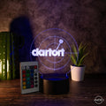LED Darts Lampe mit Fernbedienung – RGB Acryl Licht für Dart Fans - AM3D Shop