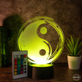 LED - Lampe aus Acryl "Yin Yang" - AM3D Shopmit Kunststoffsockel