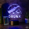 LED - Lampe "Home Sweet Drunk" - Humorvolles Highlight für Weinliebhaber - AM3D Shop