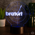 LED - Leuchte „bratort“ – Die humorvolle Grill - Lampe für Krimi - Fans - AM3D Shopmit Kunststoffsockel