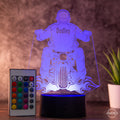 LED Tischlampe aus Acryl - Biker - Das perfekte Geschenk für Motorradfahrer - AM3D Shopmit Kunststoffsockel