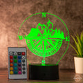 LED Tischlampe aus Acryl für Outdoor - Fans - AM3D Shopmit Kunststoffsockel