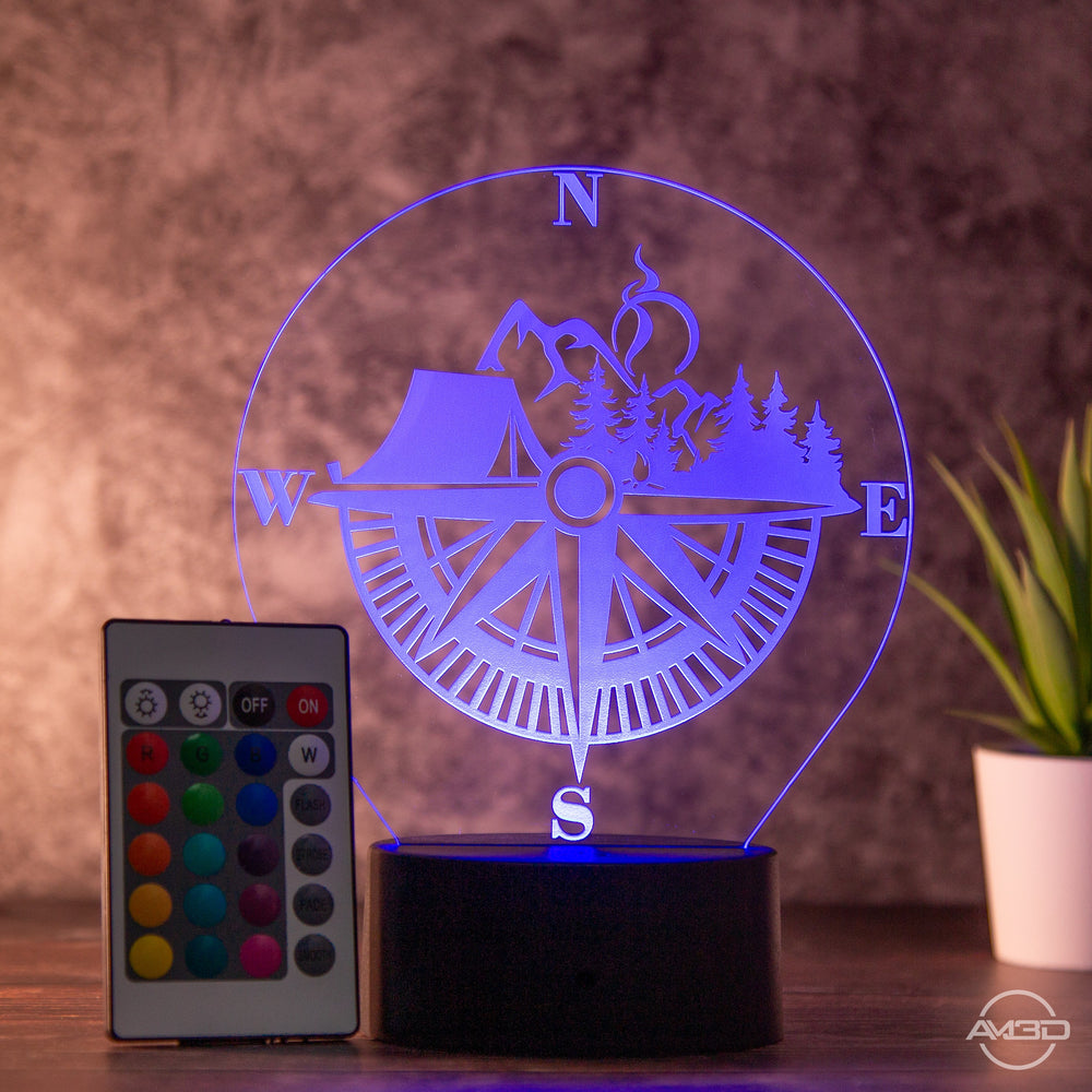 LED Tischlampe aus Acryl für Outdoor - Fans - AM3D Shopmit Kunststoffsockel