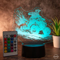 LED - Tischlampe aus Acryl mit Quadfahrer – Perfektes Geschenk für Quad - Fan - AM3D Shopmit Kunststoffsockel