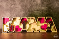 "MAMA" 3D - Holzschriftzug mit Herz & Silhouetten – Liebevoll gestaltetes Geschenk zum Muttertag - AM3D Shop