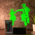 Motorrad Geschenk / Lampe / Nachtlicht LED Acryl / Vater und Sohn / Geschenk für Motorradfahrer - AM3D Shopmit Kunststoffsockel