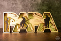 „PAPA“ 3D - Holzschriftzug – Handwerkerherz trifft Familienliebe – Das perfekte Geschenk zum Vatertag - AM3D Shop