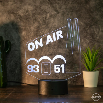 Personalisierte 3D LED Lampe mit Logo – Acryl & RGB Farbwechse - AM3D Shop