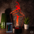 personalisierte Lampe Ballerina, Ballett Nachtlicht fürs Kinderzimmer / Tischlampe LED Acryl - AM3D Shop