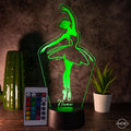 personalisierte Lampe Ballerina, Ballett Nachtlicht fürs Kinderzimmer / Tischlampe LED Acryl - AM3D Shop