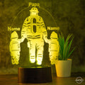 Personalisierte Tischlampe Feuerwehrmann Ideales Geschenk für Feuerwehrmänner oder als Kindernachtlicht - AM3D Shopmit Kunststoffsockel