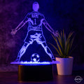 Personalisierte Tischlampe Fußballer - AM3D Shopmit Kunststoffsockel
