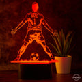 Personalisierte Tischlampe Fußballer - AM3D Shopmit Kunststoffsockel